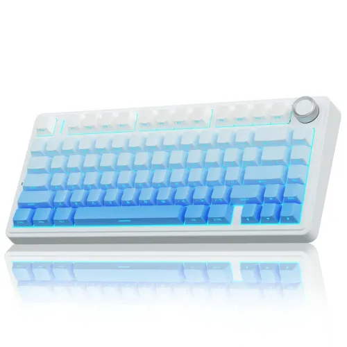 Teclado Mecânico AULA F75 - Gradient Blue