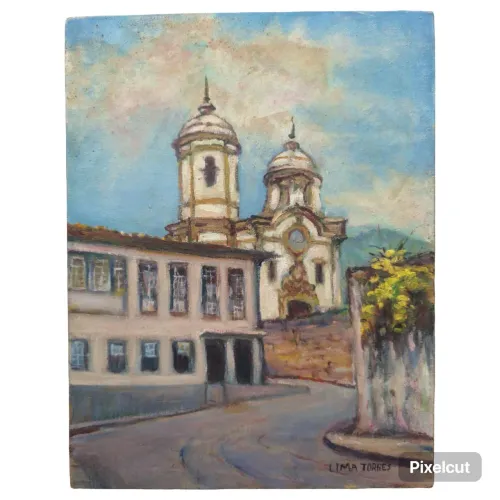 Quadro óleo sobre tela - Alberto Lima torres