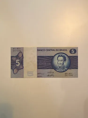 Cédula de 5 Cruzeiros estado de nova
