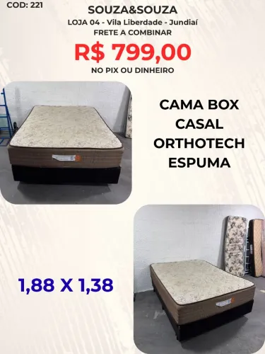 Cama box casal Ortotech