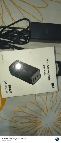 CARREGADOR 100 WATTS ORIGINAL COM GARANTIA