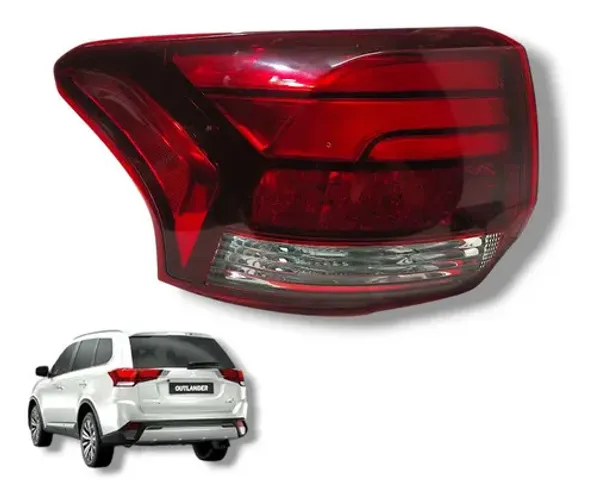 Lanterna Traseira Mitsubishi Outlander 2016 A 2020 Esquerda Esquerdo/motorista Vermelho