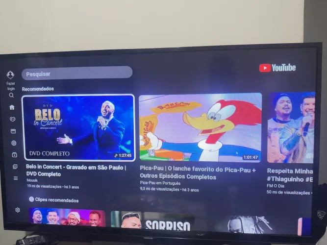 Smartv Samsung 40? Funcionando + microondas eletrolux 28L - Leia a descrição: