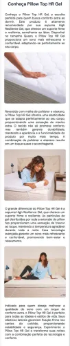 Pillow Top HRGEL cama de casal da Ortobom