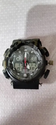 RELÓGIO GP080 masculino está funcionando perfeitamente, só falta a pulseira com a capa