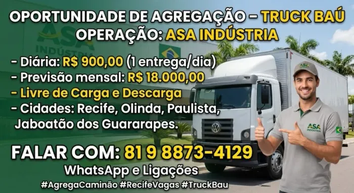 Oportunidade de Agregar Truck baú 