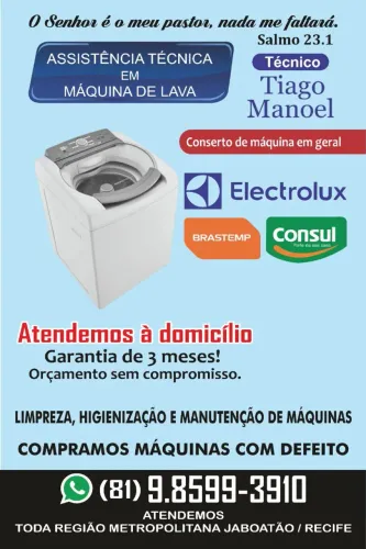 Conserto de máquina de lavar e secadora