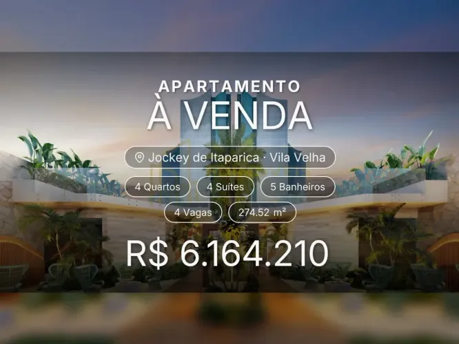 Seu Refúgio de Luxo: 4 Suítes no Jockey, Vila Velha