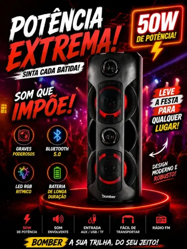Caixa de som bluetooth