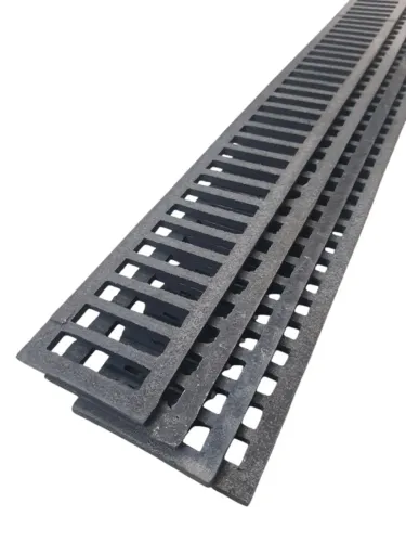 Grelha linear ferro 10x100 simples
