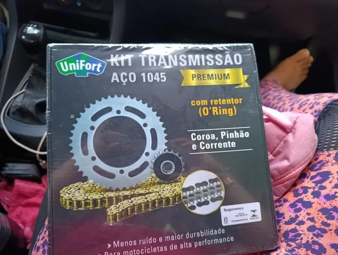 Kit transmissão aço 1045 com retentor