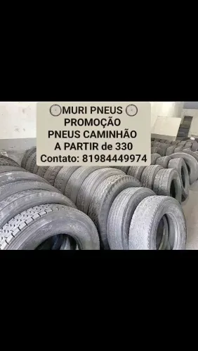 PNEUS USADOS MEIA VIDA p/ CAMINHÃO PROMOÇÃO 4 PNEUS p/ R$ 1.160,00 PNEUS CAMINHÃO