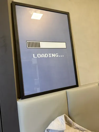 Quadro Gamer Decorativo Grande com Vidro e Moldura Preta