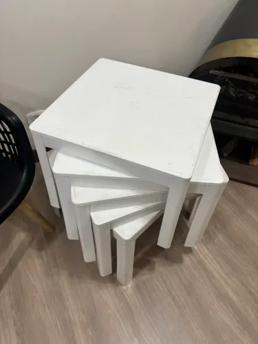 Mesa plástica para praia