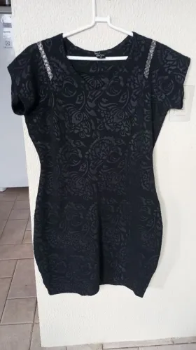 Vestido de festa em jacquard plus size Robe Belle