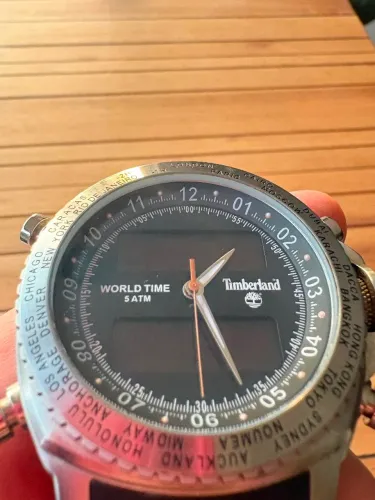Relógio Timberland World Time Original Analógico/Digital 5ATM
