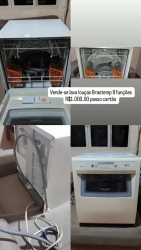Lava louças Brastemp 8 funções.