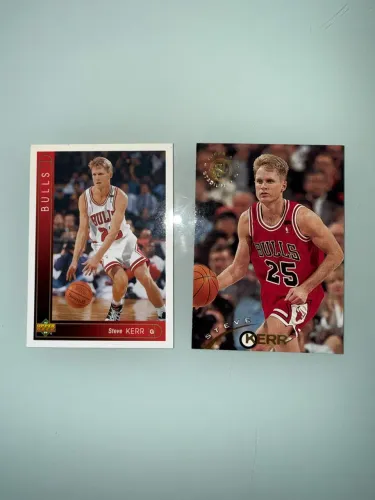Steve Kerr 93-94 UD + 94-95 Stadium Club NBA