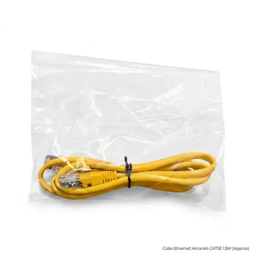 Cabo de Rede Ethernet RJ45 CAT5e Amarelo Conexão Estável Patch Cord High Speed pode retira