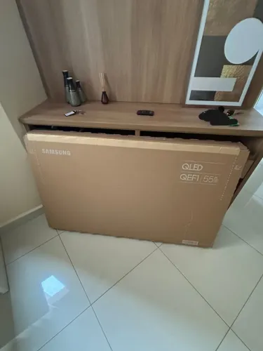 TV SAMSUNG 55' NOVA (NA CAIXA) COM NF MODELO QN55QEF1AGXZD