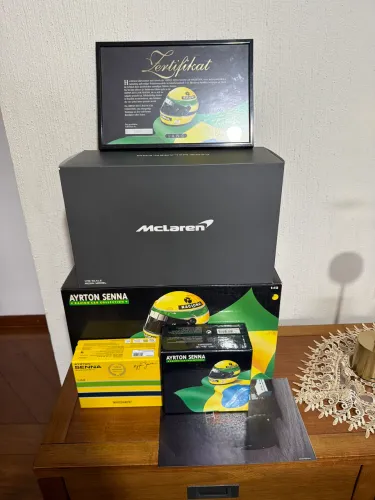6 itens Ayrton Senna 