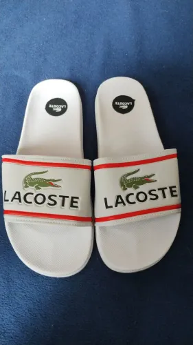 Chinelo Slim Lacoste 42/43 Branco 