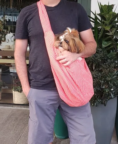 Bolsa de transporte pet sling Cachorraria - Seminova