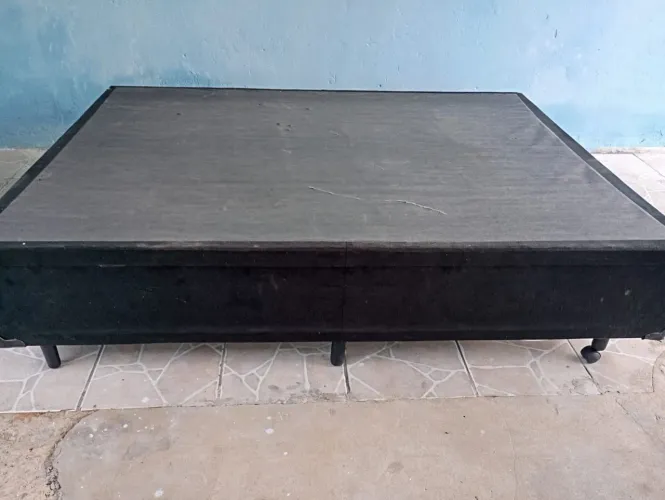 box de casal tamanho padrão de veludo