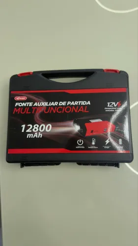 Auxiliar de Partida Multifuncional Knup 12V 12.800 mAh com Maleta 