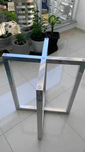 base para mesa, aluminio