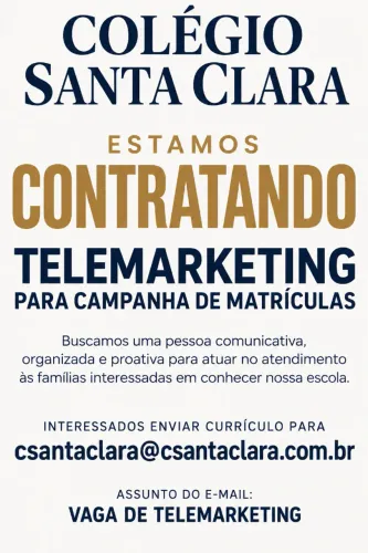 ESTAMOS CONTRATANDO AUX EM VENDAS