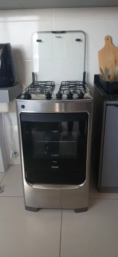 Fogão seminovo 4 Bocas Consul com forno