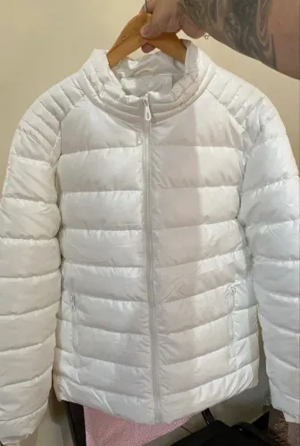 LINDA JAQUETA BOBOJACO METALIZADO BRANCO MASCULINO (NOVO)