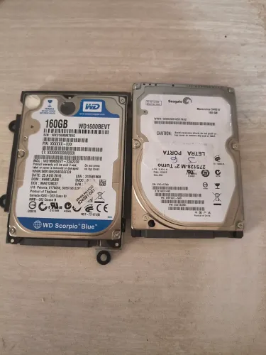2 HD de notebook de 160gb