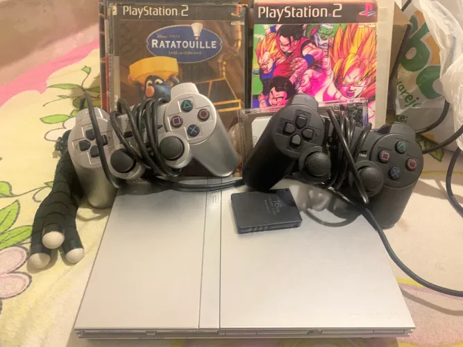 Ps2 slim com hd de 54 jogos troco por um psp