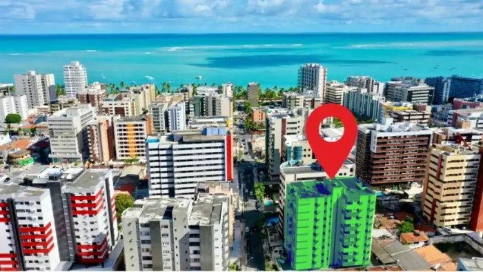 Alugo Apartamento 3 Quartos com Suíte na Ponta Verde - Ed. Marbele
