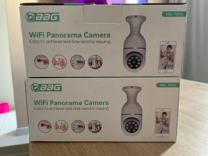 Câmera lâmpada Wi-Fi - 2 unidades