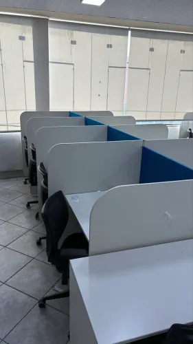 Mesas 16 posições callcenter escritório reguláveis 