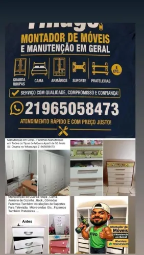 Montagem e Desmontagem de Móveis Manutenção em Geral