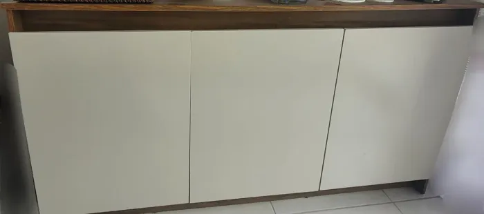 Balcão buffet 3 portas  136x44x75 cm viero móveis camaro panorama