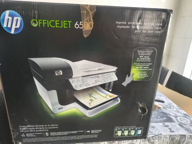 Título: Impressora HP Officejet 6500 na Caixa (No Estado / Para Revisão)