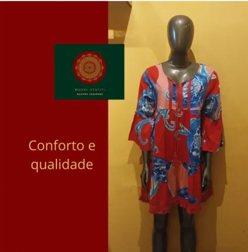 Bata Indiana Algodão