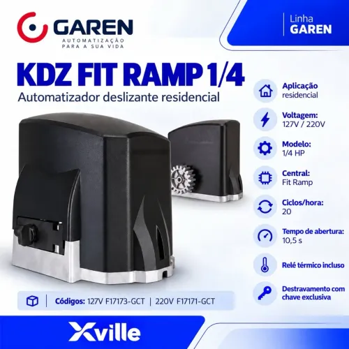 MOTOR GAREN KDZ FIT RAMP 1/4 HP