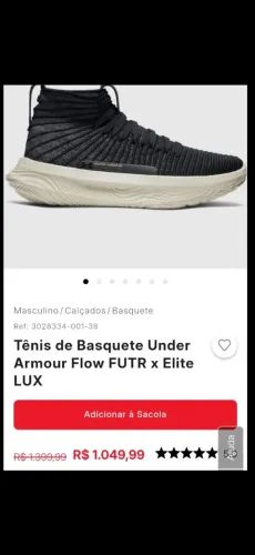 Tênis Ander Armour FlowFtr x Elite Pro