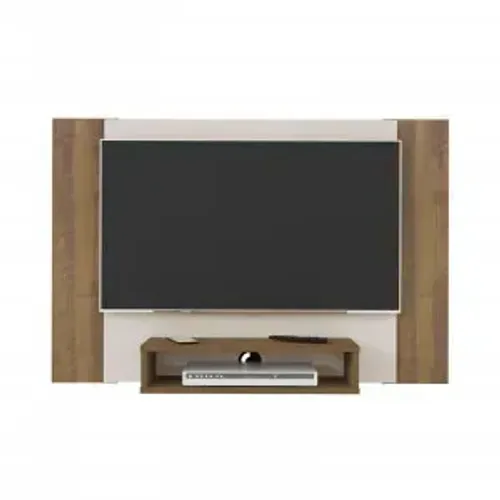 Painel Pinho Ripado/Off White - Cine