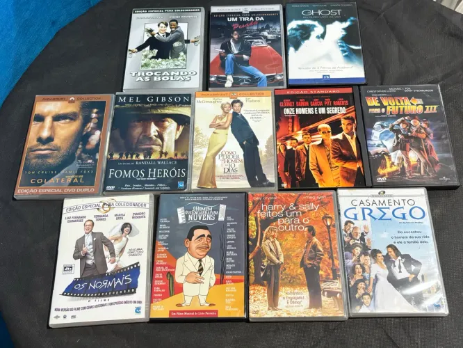 Lote Com 11 Filmes Clássicos Em DVD - Originais (Comédia, Ação E Romance)