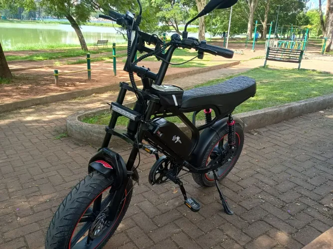 Bike elétrica 1000w V9 Max com pneus de Dafra Cytcom 