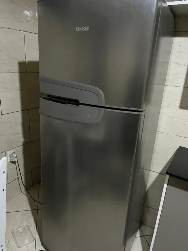 Geladeira Duplex Consul 340 Litros Frost Free Cor Inox 110V