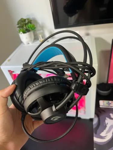 Headset Gamer Pro H2 LED Azul Fortrek
