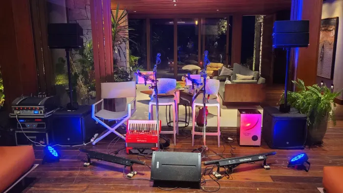 Som profissional - Par de colunas LINE Array